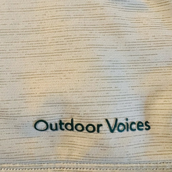 Outdoor Voices Women's Two-Tone Sports Bra - Dark Green and Light Sage Size S - Picture 6 of 8